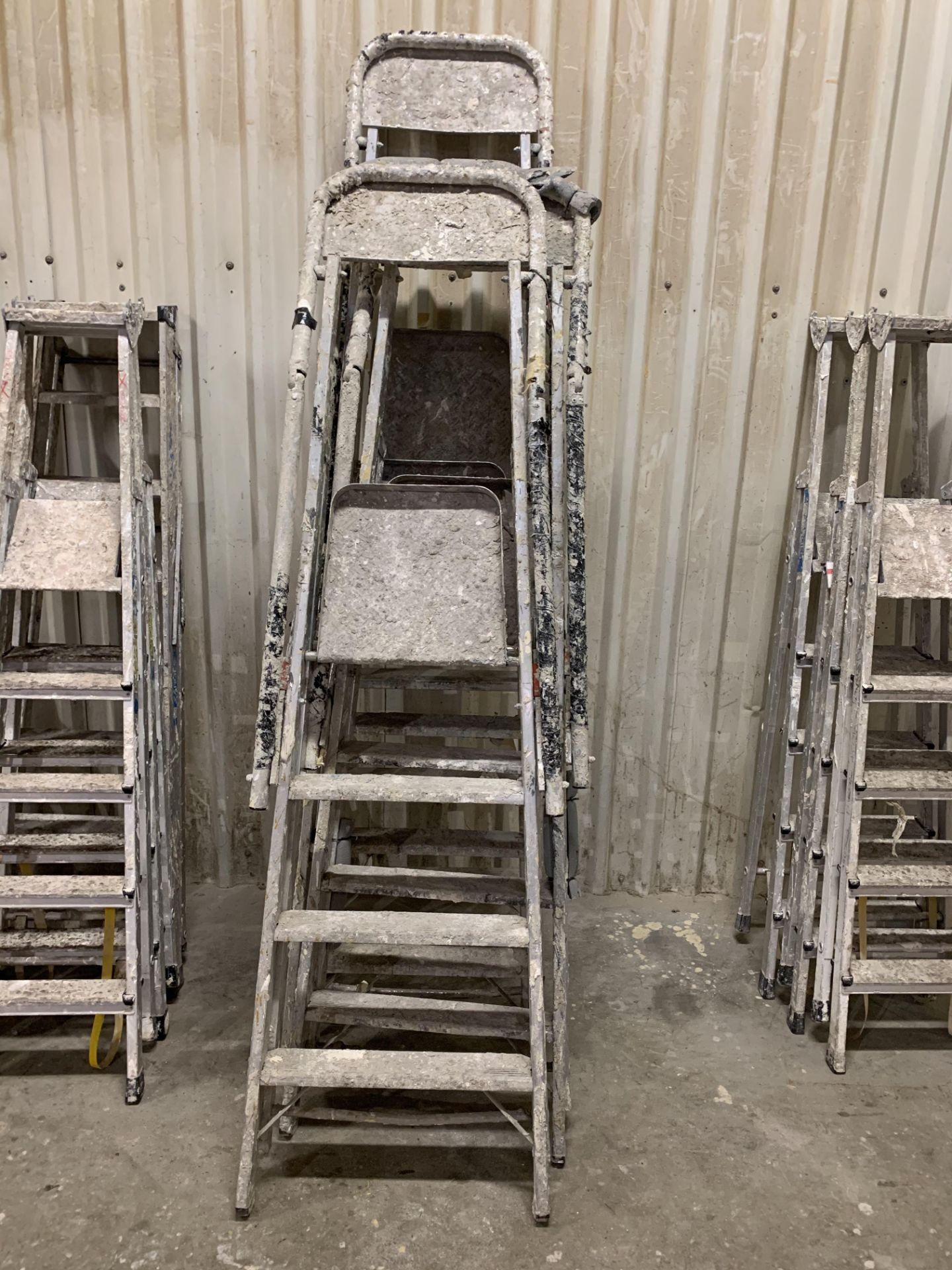 4 x Zarges 4 rung step ladders