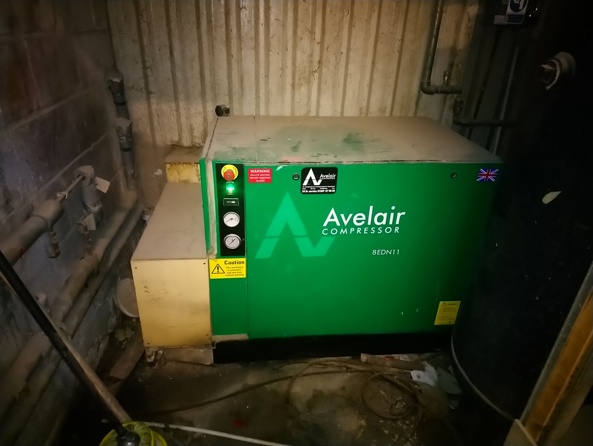 Avelair Compressor 8EDN11 with pressure tank and filters