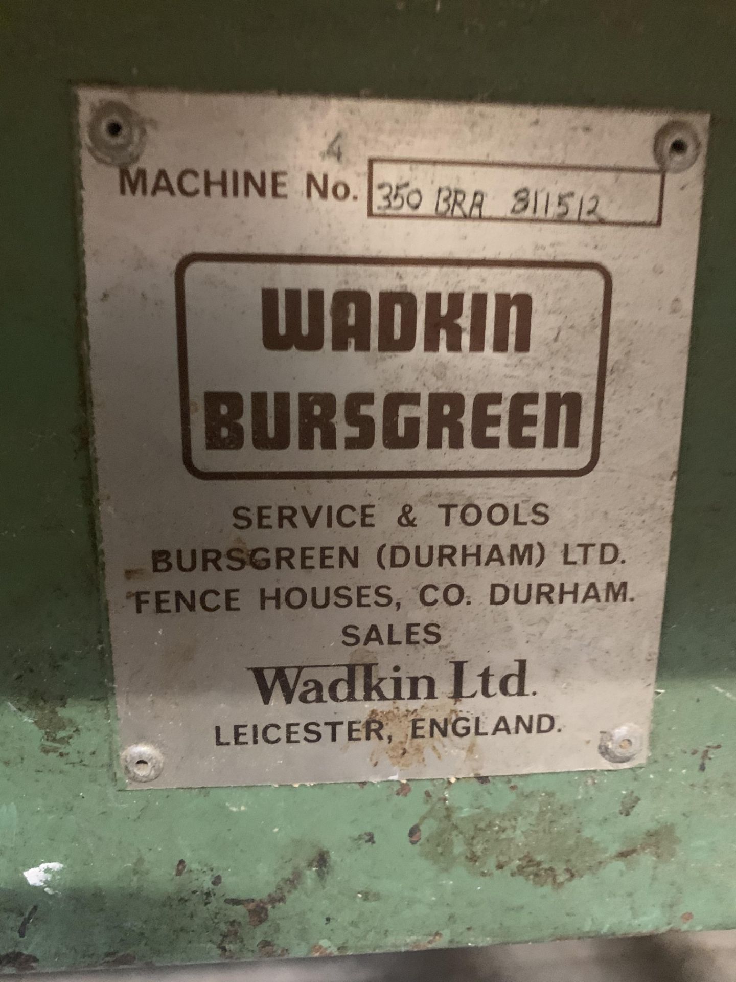 Wadkin Bursgreen Circular Saw Machine no. - Image 2 of 2