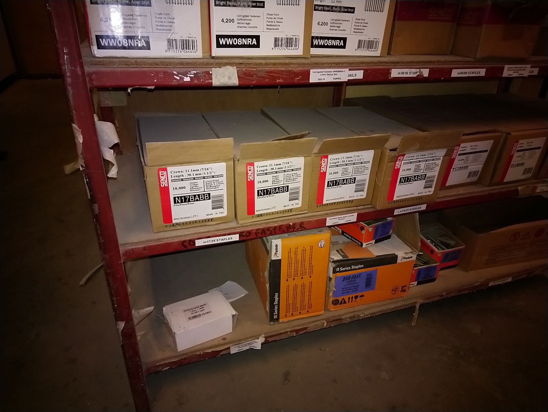 senco staples and nails 6 boxes various sizes and JCP dry wall fixings