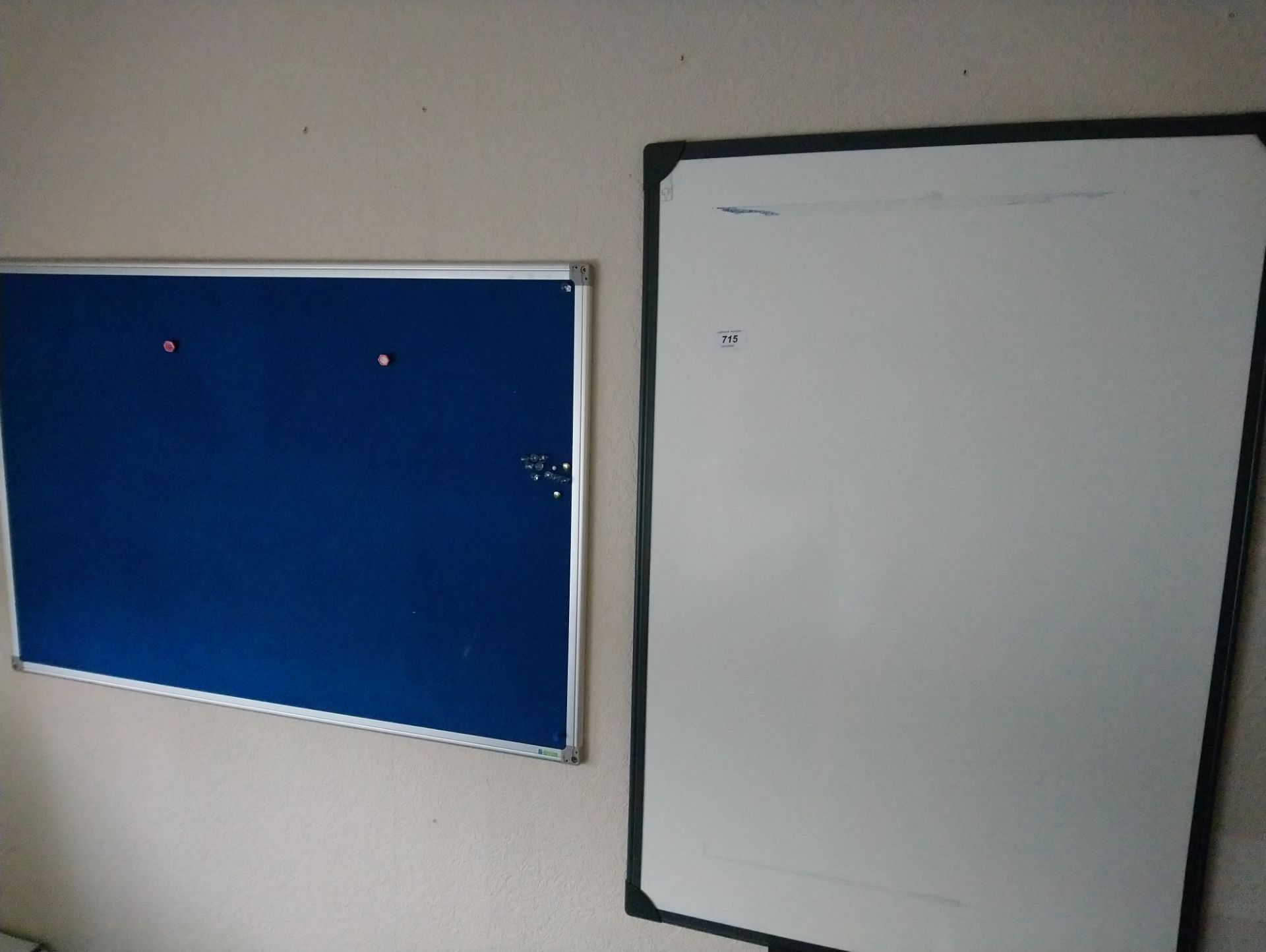 White boards and Notice pin board