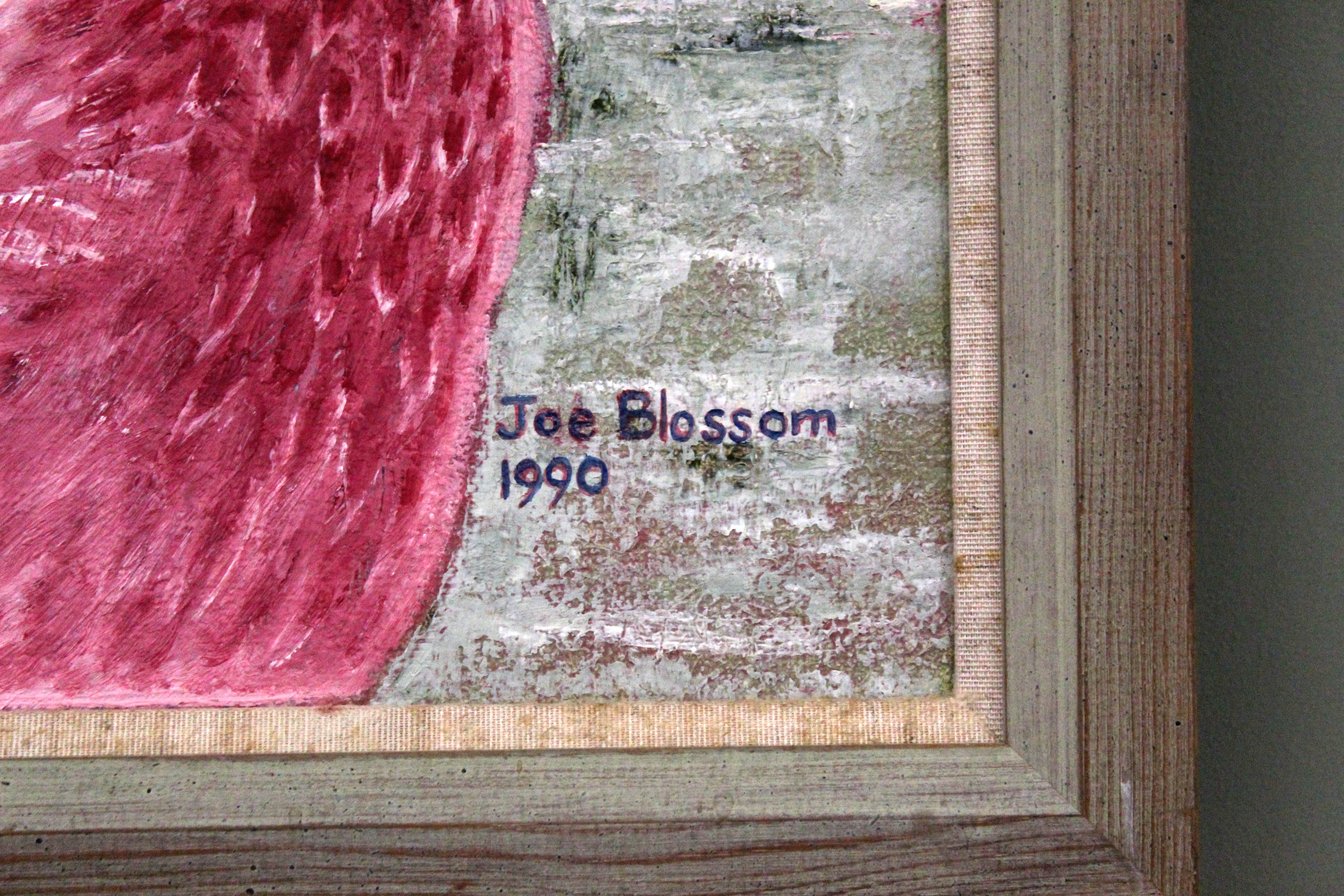 Joe Blossom oil painting of Andean Flamingos head flagging, - Image 3 of 3