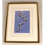 A Peter Scott limited edition print (18/24) of Geese in flight,