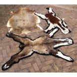 Two Llama pelts with a Deer skin