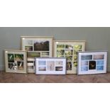 Five sets of framed photographs taken in Costa Rica,