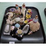 Small china items including Beswick Beatrix Potter,