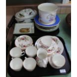 A Royal Grafton floral part tea set etc