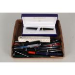 Fountain pens to include Waterman, Osmiroid, Parker, Burnham,