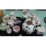 Four Masons Chartreuse ginger jars plus Strathmore,