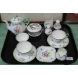 A Shelley floral part breakfast set plus Aynsley china