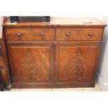 A Victorian mahogany two door,