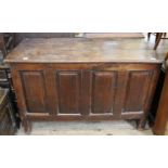 A large 18th Century oak coffer