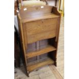 An Arts and Crafts style oak bureau hall stand