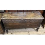 An early 18th Century oak coffer of small proportions