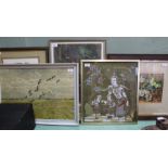 A quantity of mixed prints and paintings,