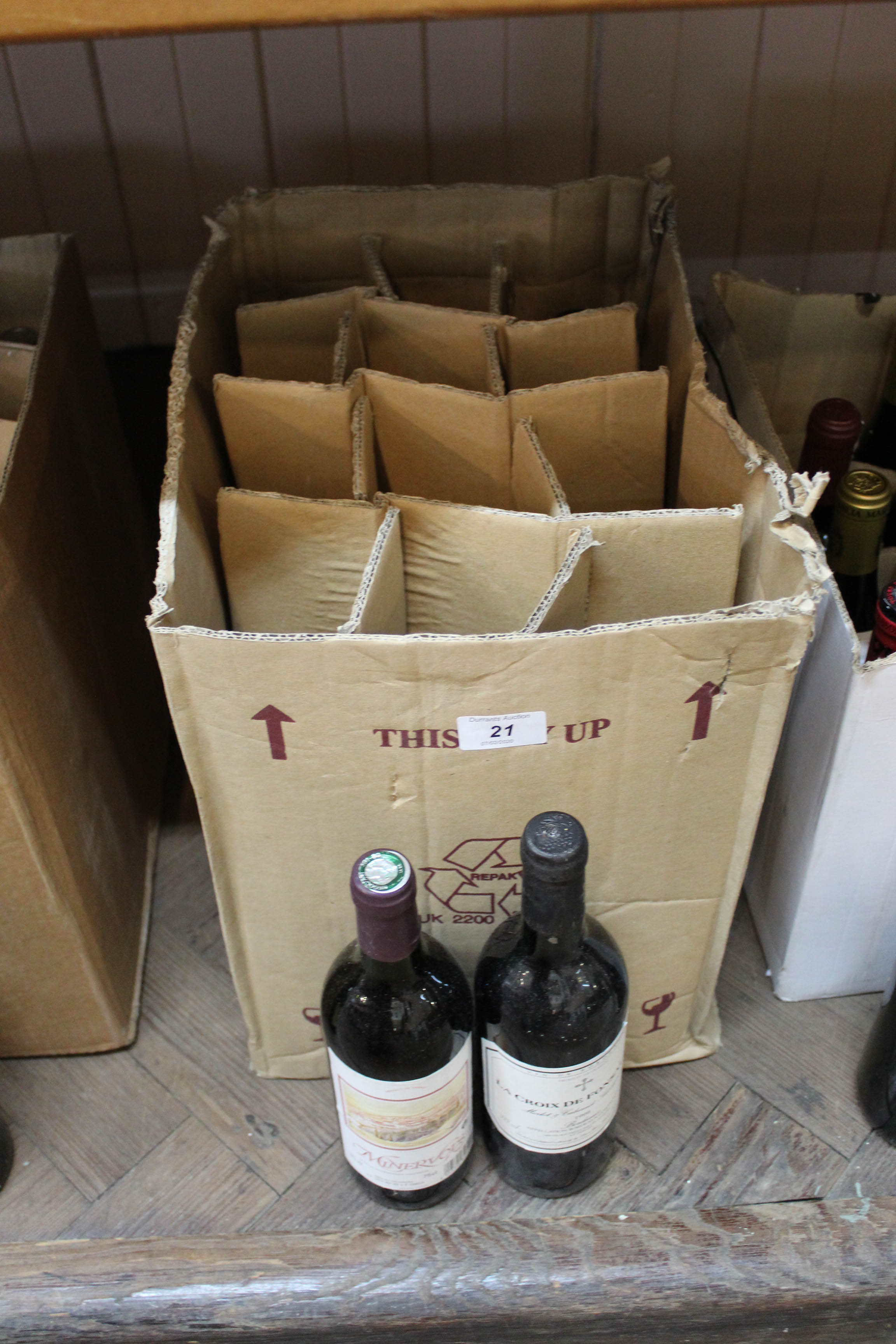 Twelve bottles of wine to include Merlot and Cabernet Sauvignon