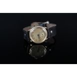 A 9ct gold Crusader wristwatch