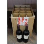 Twelve bottles of wine to include Chateau Haut-Lamothe,