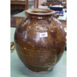 An 18th Century brown ware pot,
