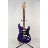 Fender Stratocaster electric guitar, made in Mexico, Roman purple,