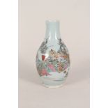 A 19th Century Chinese porcelain vase (restored),