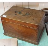 An early 19th Century elm box