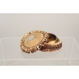 An 18th Century antler and silver mounted snuff box,