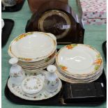 Mixed cream petal china, a Wedgwood four piece set,