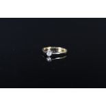 An 18ct platinum set diamond ring