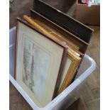A quantity of mixed pictures and prints including maritime,