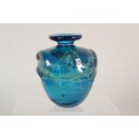 A Mdina Art Glass vase with signature to base,