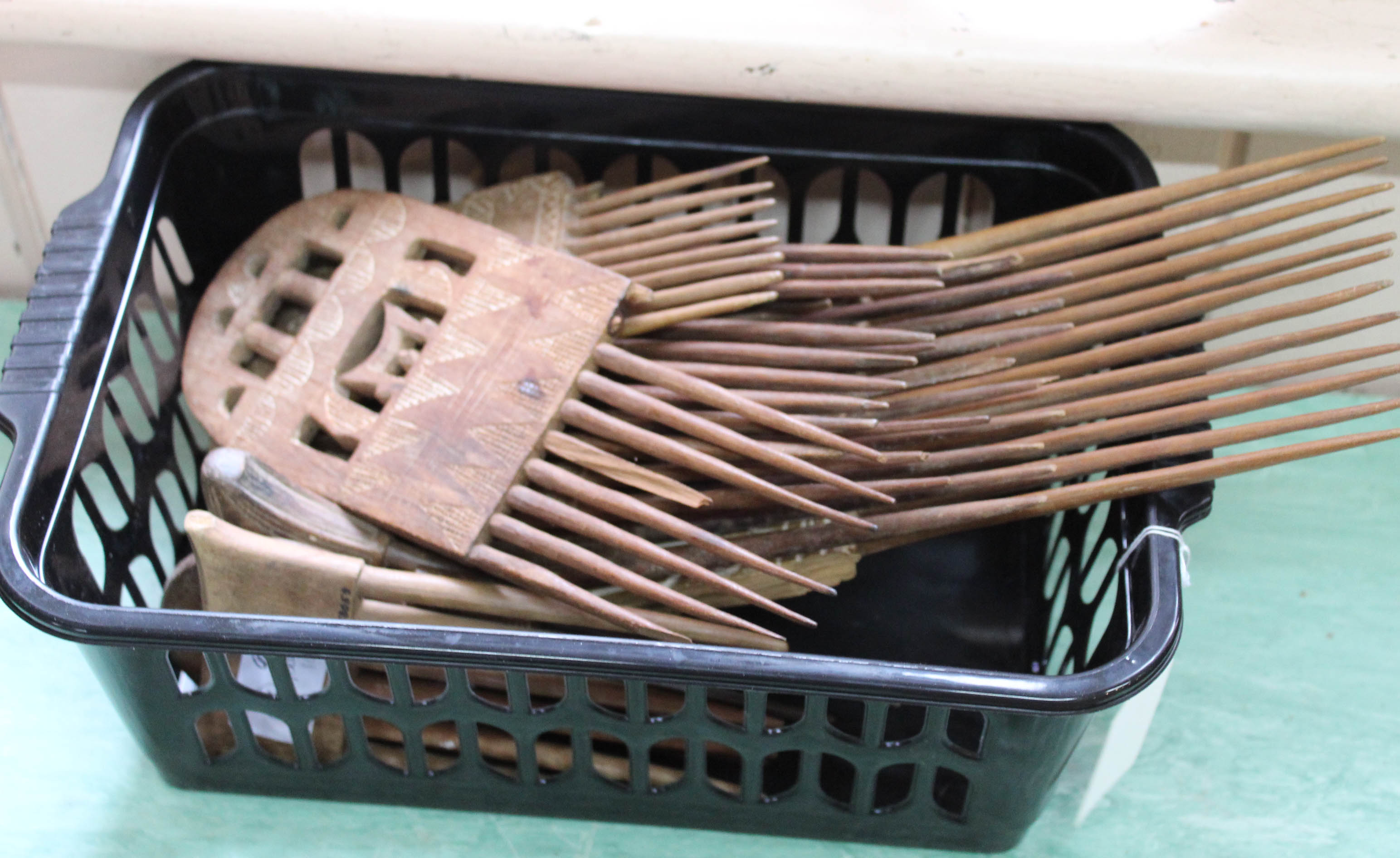 A large group of West African Ashanti combs