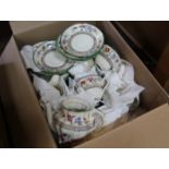 A Copeland Spode Chinese Rose part tea set