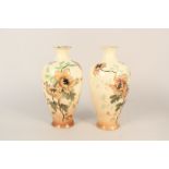 A pair of late 19th Century continental vases