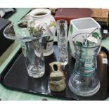 A collection of ceramics and Art Glass including Poole,
