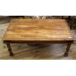 A late 20th Century Mexican mango wood coffee table