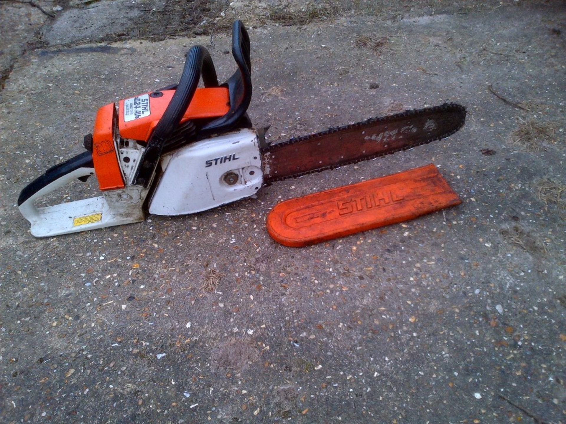 Stihl 024 chainsaw. Stored near Langley, Norwich.