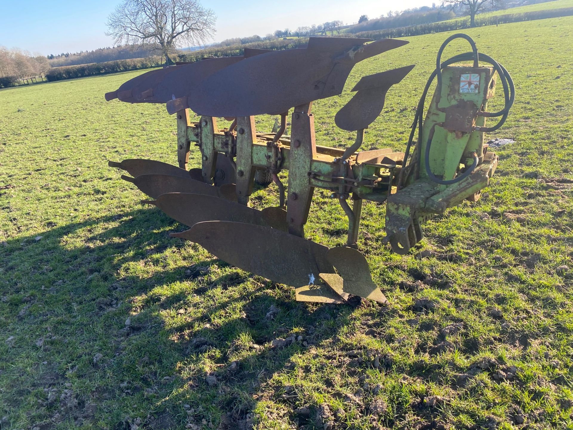 Dowdeswell dp 7 plough. Stored near Goring Heath, Reading. No VAT on this item.