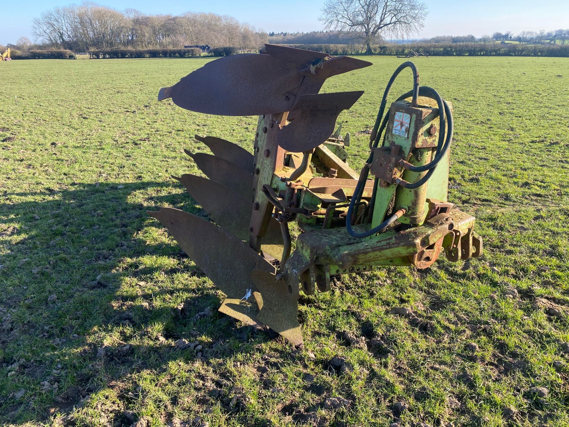Dowdeswell dp 7 plough. Stored near Goring Heath, Reading. No VAT on this item. - Image 2 of 4