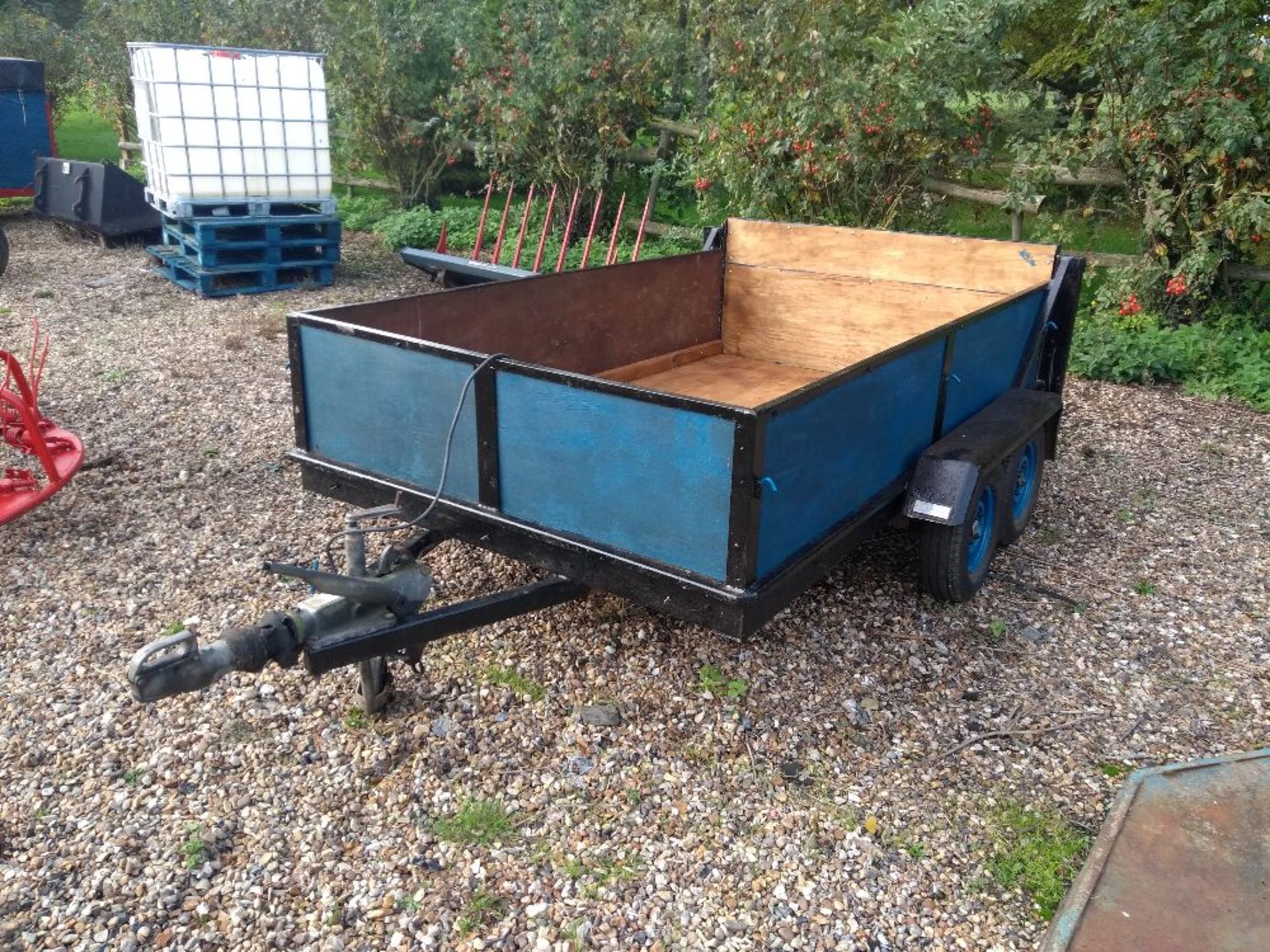 Car trailer - 8ft x 5ft, new wooden floo - Image 2 of 4
