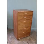 A 1970's Austinsuite tall chest of six drawers