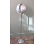 A 1970's Henri Mathieu style chrome floor lamp.