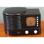 A Croxley limited edition vintage style radio with twin plug.