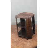A 1930's two tier occasional table