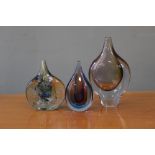 Mixed art glass including Stuart crystal glass and Isle of Wight,