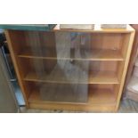 A teak Herbert Gibbs glazed bookcase