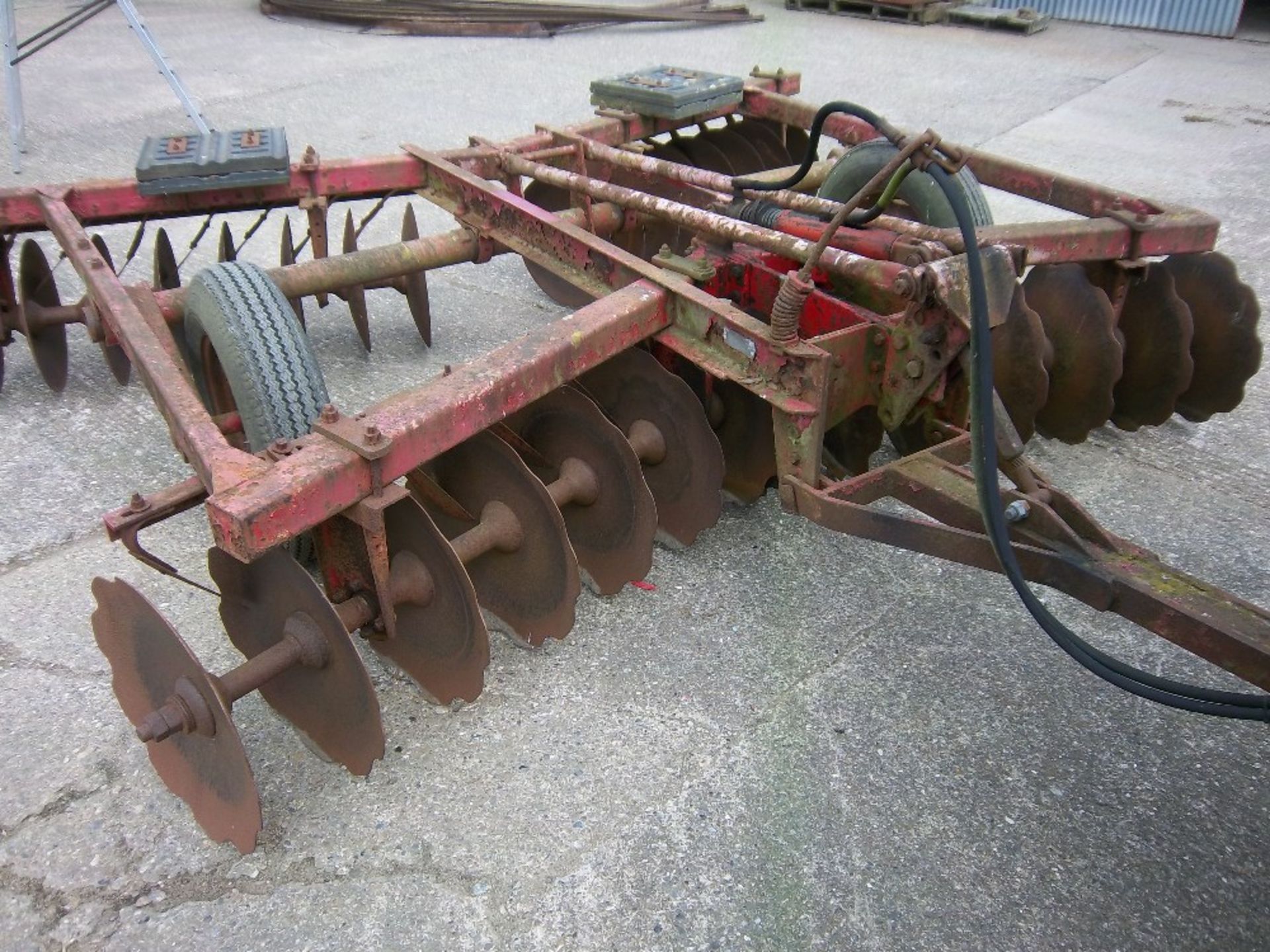 Massey Ferguson 52 Disc Harrow 10 ft. Stored near Beccles, Suffolk. - Image 3 of 4