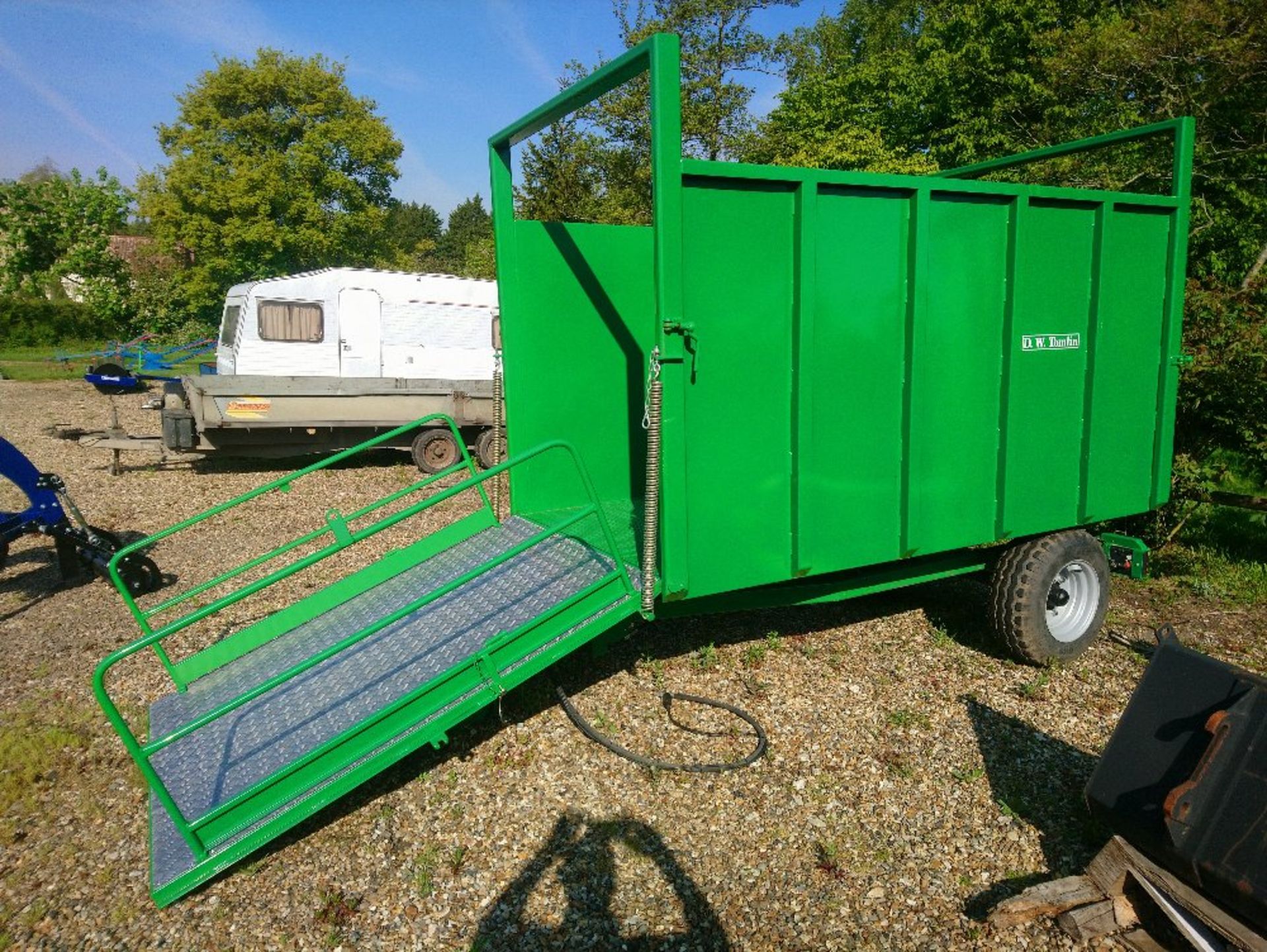 D W TOMLIN special muck trailer with fro