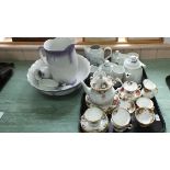 A Denby part coffee set,