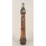 A late 19th Century brass and copper Merryweather firemans hose nozzle
